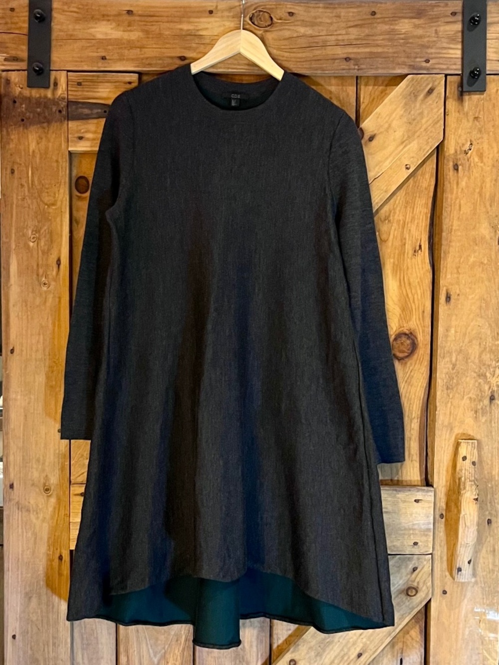 COS wool mini grey knit dress size medium